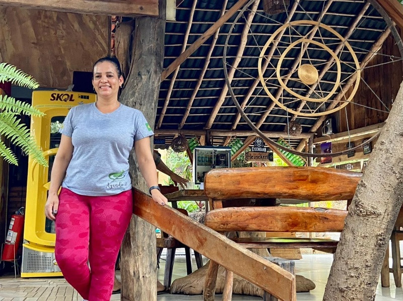  Empresária, dona de restaurante no Rio Azuis, Francileide Gomes